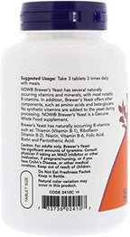Buy now Now Foods Brewer's Yeast 650 mg 200 Tabs at indiglob india