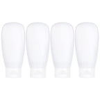 TSA Approved Travel Bottles Set for Toiletries Travel Size Containers Kit 4 Pack Portable Leak Proof Refillable Squeeze Cosmetic Airplane Essential Shampoo Hair Conditioner Body Lotion Bath Shower Gel