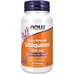 Buy now NOW Supplements, Ubiquinol 200 mg, High Bioavailability (the Active Form of CoQ10), 60 Softgels at indiglob india