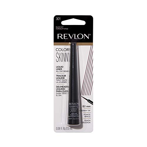Buy now Revlon Skinny Liquid Eyeliner, ColorStay Eye Makeup, Waterproof, Smudge-proof, Longwearing with Ultra-Fine Tip, Black Out, 0.08 oz at indiglob india