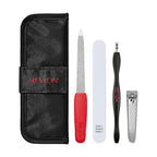 Buy now Revlon Manicure Essentials Kit with Travel Case, Nail Care Set with Dual Ended Cuticle Trimmer, Curved Blade Clippers, Compact Emeryl File & Buffer (Pack of 1) at indiglob india
