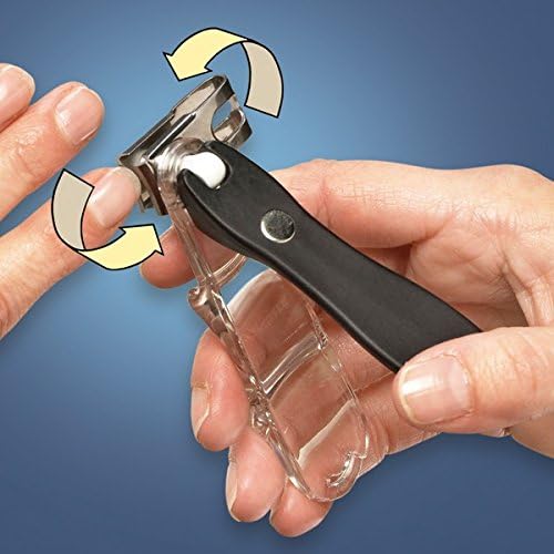 Buy now EZ Grip 360 Degree Rotary Stainless Steel Sharp Blade Fingernail Toenail Clipper, Trimmer and Cutter at indiglob india