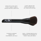 Buy now Saie Powder Blush Brush - Fluffy Makeup Brush for Cheeks - Ultra-Soft Tapered Bristles for a Precise, Diffused Application - For Pressed or Loose Powder Face Makeup, Bronzer + Blush - Vegan (1 Count) at indiglob india