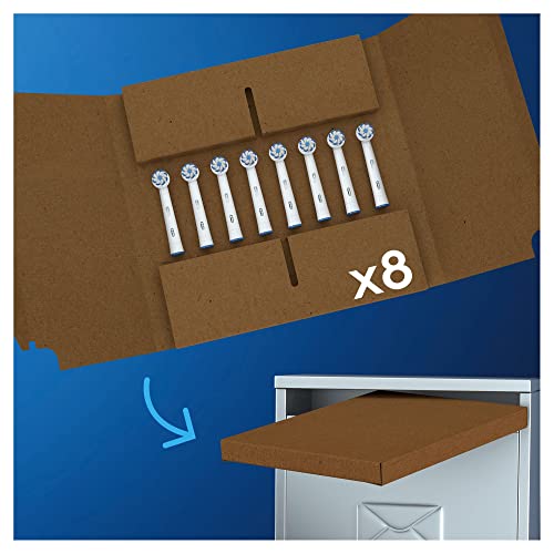 Buy now Braun Oral-B 4210201320180 Sensitive Clean Toothbrush Heads for Our Gentle Cleaning, in Letterbox Packaging Pack of 8 at indiglob india