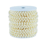 Buy now B&S FEEL 5mm Faux Pearl Beads Garland Pearl Bead Roll Strand for Wedding Party Decoration, 99 Feet Roll (Ivory) at indiglob india