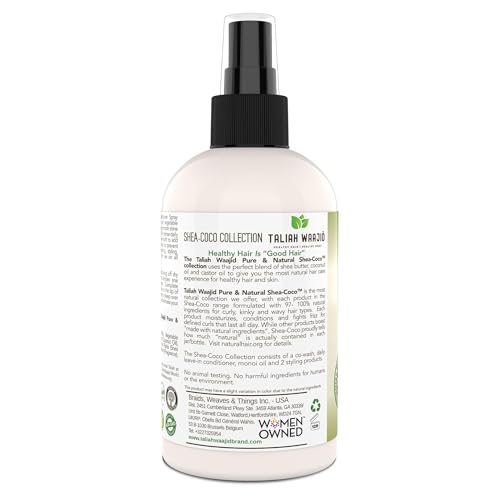 Buy now Taliah Waajid Shea-Coco Daily Leave-In Conditioner – 8oz – Moisturizing Detangler for Natural Curly, Kinky & Wavy Hair – Lightweight Hydration with Shea Butter & Coconut. at indiglob india