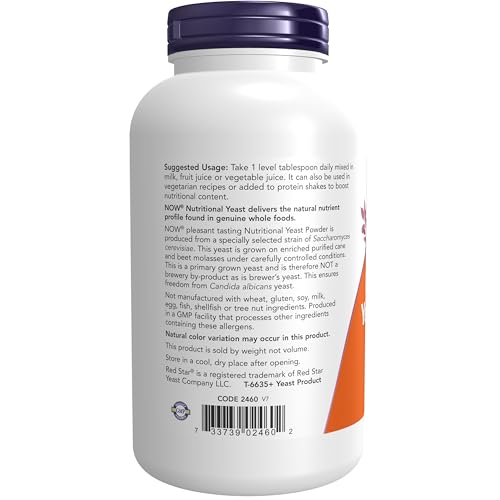 Buy now NOW Supplements, Nutritional Yeast Powder Fortified with Additional B-Vitamins, 10-Ounce at indiglob india