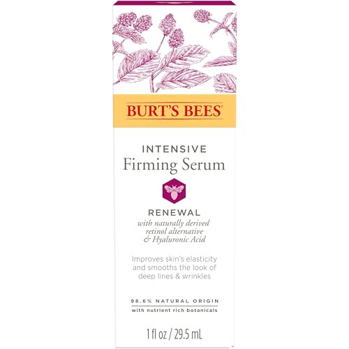 Buy now Burt's Bees Renewal Intensive Firming Serum With Natural Retinol Alternative and Hyaluronic Acid, Powerful Anti-Aging Ingredients, 98.6 Percent Natural-Origin Skin Care, 1 fl. oz. Bottle at indiglob india