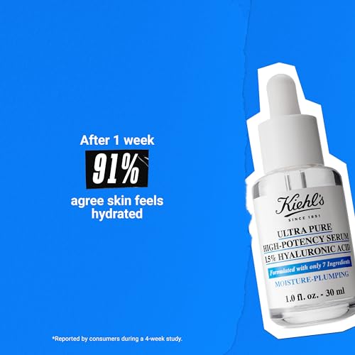 Buy now Kiehl's Ultra Pure High-Potency 1.5% Hyaluronic Acid Serum, Concentrated Face Serum for Dry Skin, Instantly Boosts Hydration, Plumps Skin, All Skin Types, Fragrance-free - 1 fl oz at indiglob india