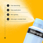 Buy now Neutrogena Ultra Sheer Body Mist Sunscreen Spray, Broad Spectrum SPF 45, Lightweight Spray Sunscreen, Non-Greasy & Water Resistant, Oil-Free & Non-Comedogenic UVA/UVB, 5 oz Pack of 3 at indiglob india