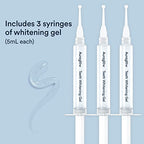Buy now AuraGlow Teeth Whitening Gel Syringe Refill Pack, 44% Carbamide Peroxide, (3X) 5ml Syringes, 30 Treatments at indiglob india