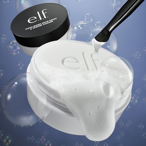 Buy now e.l.f. Clean Queen Solid Brush & Sponge Cleaner, Cleanses Face & Eye Makeup Brushes & Sponges, Nourishing, Non-Damaging Formula, Vegan & Cruelty-Free at indiglob india