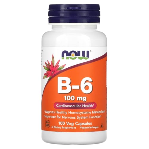 Buy now Now Foods B-6 100mg 100 Capsules at indiglob india