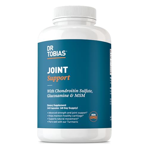 Buy now Dr. Tobias Joint Support Supplement with Glucosamine Chondroitin MSM, Supports Connective Tissue, Function & Flexibility, Extra Strength Joint Supplements for Men & Women, 240 Capsules at indiglob india