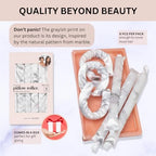 Buy now Kitsch Satin Pillow Rollers -Heatless Hair Curler, Hair Rollers, Heatless Curls Overnight, Flexible Curling Rods for Long &Short Hairs, Flexi Rod Curlers to Sleep in, Overnight Blowout Rods-6pc Marble at indiglob india
