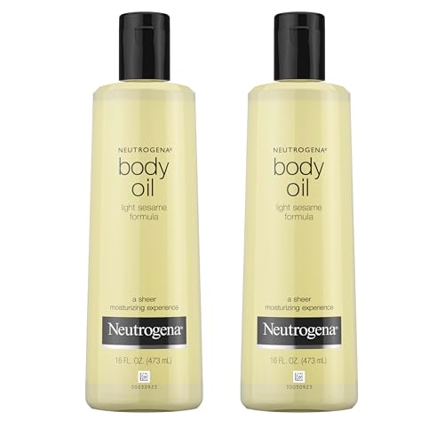 Buy now Neutrogena Body Oil Light Sesame Formula, Twin Pack of 16 fl oz, Radiant Glow Moisturizer for Dry Skin, Bath & Shower Oil For Smooth and Hydrated Skin at indiglob india