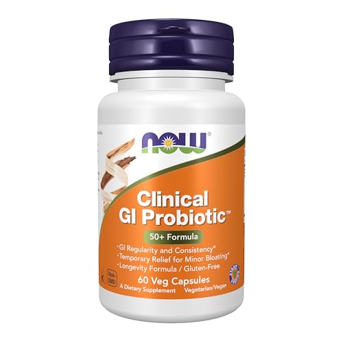Buy now NOW Foods Supplements, Clinical GI ProbioticÆ’?â€º, 50+ Formula, Strain Verified, 60 Veg Capsules at indiglob india