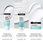 Buy now Neutrogena Ultra Gentle Daily Facial Moisturizer with SPF 30 Sunscreen with CICA, Lightweight Face Lotion with Broad Spectrum SPF 30 for Normal to Sensitive Skin, Fragrance-Free, 3.4 fl. oz at indiglob india