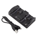 Buy now VSEER PS3 Controller Charging Dock Charging Station 2 in 1 with LED Light Indicator Compatible for Original PS3/MOVE Controller, Black at indiglob india