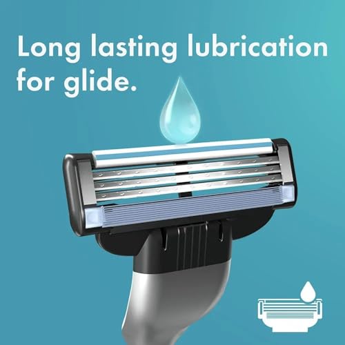 Buy now MACH 3 - Handle w/1 Cartridge & Turbo REFILLABLE Razor at indiglob india