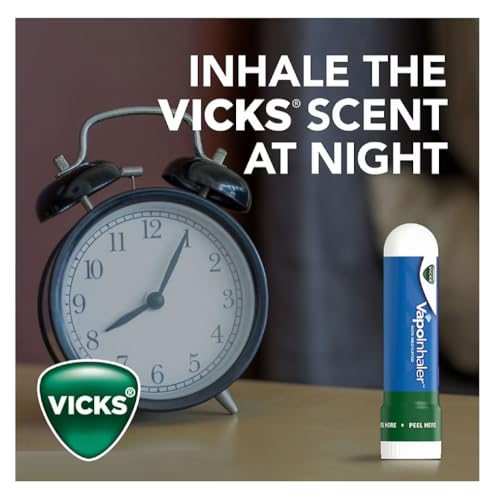 Buy now Vicks VapoInhaler, On-the-Go Portable Nasal Inhaler, Non-Medicated, With Refreshing Vicks Vapors, Menthol Scent , 4 Scented Sticks at indiglob india