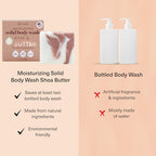 Buy now Kitsch Shea Butter Exfoliating Body Wash Bar â€“ Moisturizing Bar Soap & Gentle Soap Bar with Plant-Based Exfoliants â€“ Hydrates, Softens & Soothes Skin â€“ Paraben, Silicone & Sulfate-Free - 4 oz at indiglob india