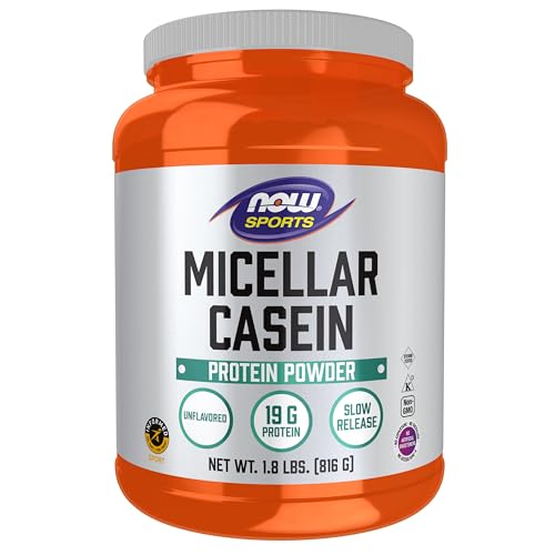 Buy now NOW Foods Sports Nutrition, Micellar Casein 19 g, Slow Release, Unflavored Powder, 1.8-Pound at indiglob india