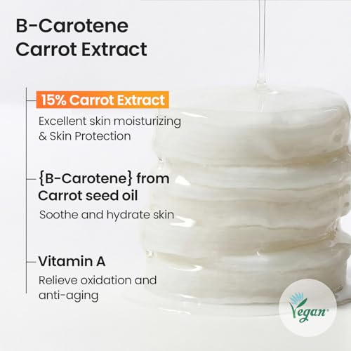 Buy now SKINFOOD Carrot Carotene Toner Pads, Hydrating & Soothing for Dry Skin, Instant Cooling, After Sun & Heat Care, Cotton Facial Toner Pads, Korean Skincare for Face (60 Counts) at indiglob india