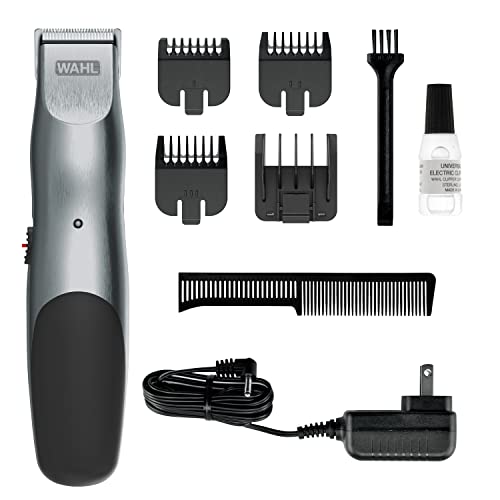 Buy now Wahl Groomsman Corded or Cordless Beard Trimmer for Men - Rechargeable Grooming Kit for Facial Hair - Beard Trimmer & Groomer - Model 9918-6171V at indiglob india