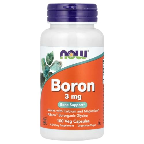 Buy now Now Foods Boron 3mg 100 Caps at indiglob india
