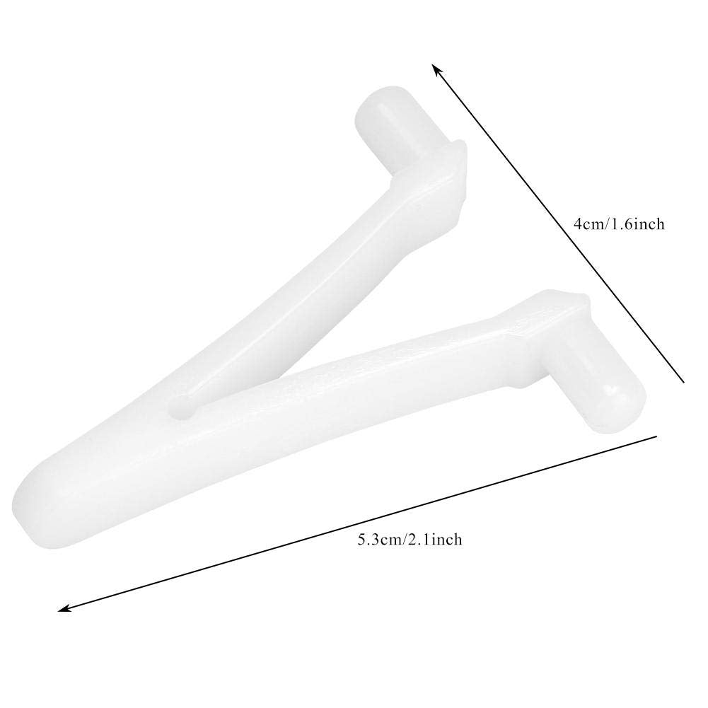 ATIE Butterfly Pool Clips - 6 Pack Attachment Clips for Swimming Pool Brush, Skimmer, Vacuum, Mini Jet Vacuum, Telescopic Pole