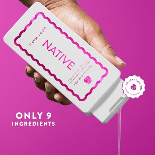 Buy now Native Body Wash, Holiday Edition, Holiday Gumdrop Scent, Contains Naturally Derived Ingredients | For Women & Men, Sulfate, Paraben, & Dye Free Leaving Skin Soft and Hydrated | 18 oz at indiglob india