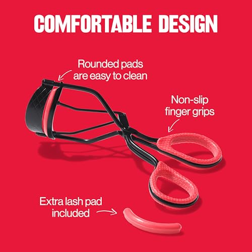 Buy now Revlon Extra Curl Lash Curler, Gives an All Day Dramatic Curl, with Finger Grips for a Non Slip Grip, Easy to Use, 1 Count at indiglob india
