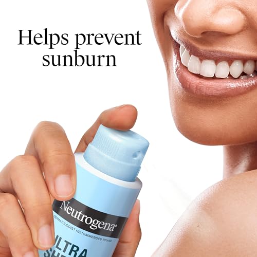 Buy now Neutrogena Ultra Sheer Body Mist Sunscreen Spray, Broad Spectrum SPF 45, Lightweight Spray Sunscreen, Non-Greasy & Water Resistant, Oil-Free & Non-Comedogenic UVA/UVB, 5 oz Pack of 3 at indiglob india