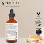 Buy now PURA D'OR 20% Vitamin C Facial Serum 4 Oz - Antioxidant Blend with Retinol, Hyaluronic Acid, Vitamin E & Ferulic Acid - Hydrating Lightweight Skincare Formula - Men and Women Daily Use Skin Care Plus at indiglob india