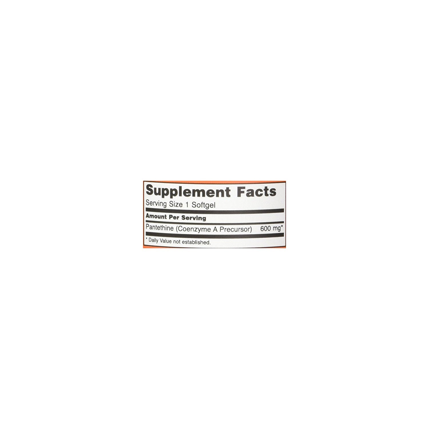 Buy now NOW Foods Pantethine, 600 mg 60 Softgels (Pack of 2) at indiglob india