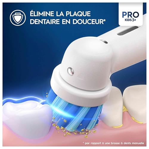 Buy now Oral-B Pro Kids Electric Toothbrush Head, with Spiderman Characters, Extra Soft Bristles, for Ages 3+, Pack of 4 Toothbrush Heads, White at indiglob india