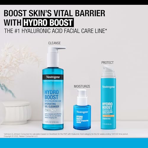 Buy now Neutrogena Hydro Boost Ultra Hydrating Serum with Hyaluronic Acid, Fragrance-Free Face Serum for Weightless Hydration and Softer, Glowing Skin, Non-Comedogenic, 1 fl. oz at indiglob india