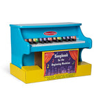 Buy now Melissa & Doug Learn-to-Play Piano with 25 Keys and Color-Coded Songbook - Blue at indiglob india