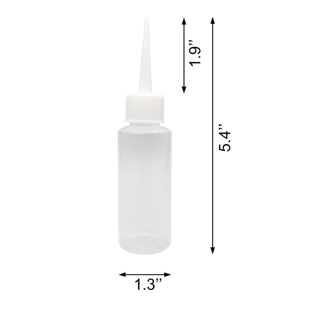 BlingKingdom 6 PCS 50 ml Squeeze Applicator Bottles for Paint, Soft PE