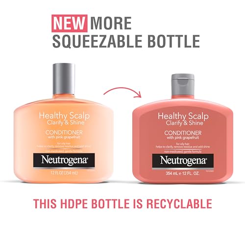 Buy now Neutrogena Exfoliating Healthy Scalp Clarify & Shine Conditioner for Oily Hair and Scalp, Anti-Residue Conditioner with Pink Grapefruit, Paraben & Phthalate-Free, Color-Safe, 12oz at indiglob india