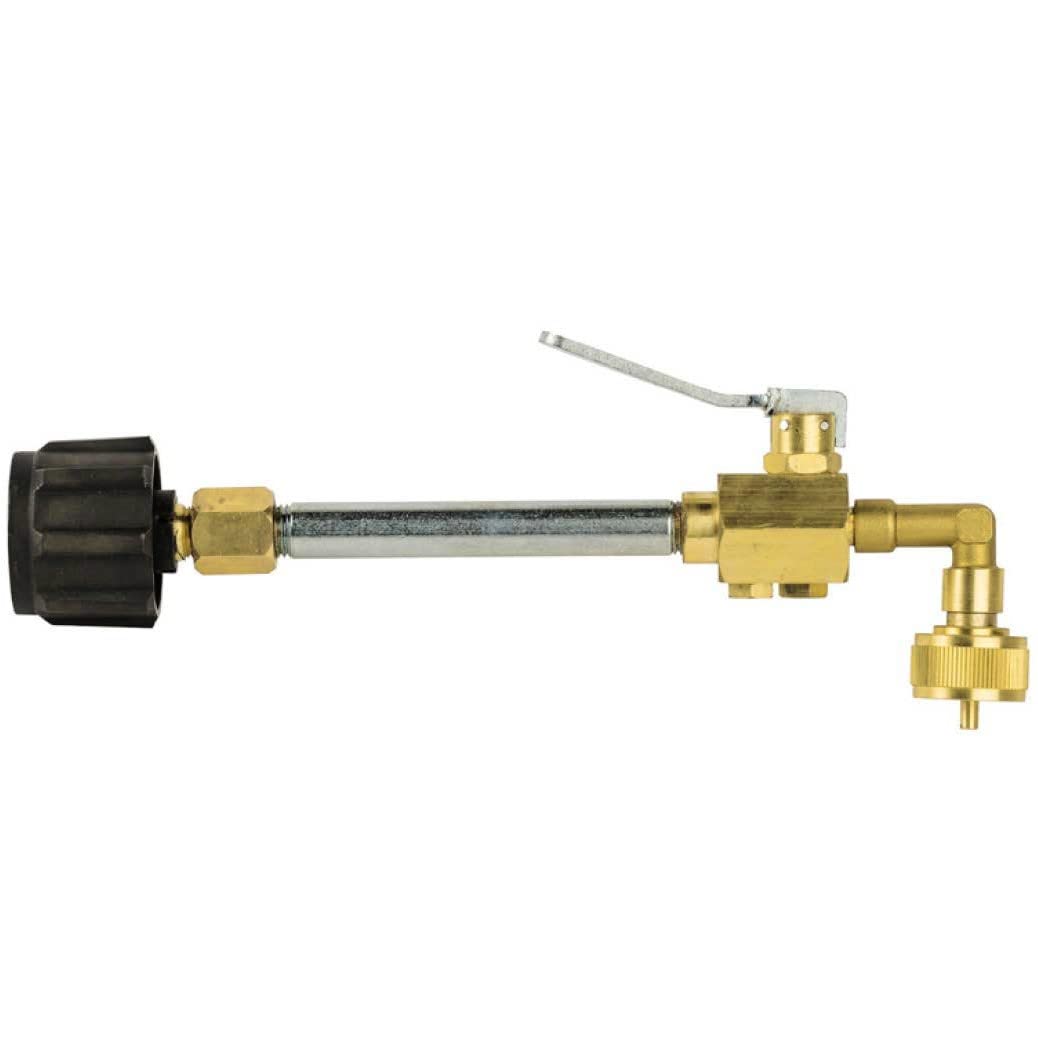 Flame King Propane Refill Fitting Adapter Valve for 1LB Camping Refillable Tank Cylinders