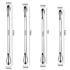 Buy now 22 Pieces Stainless Steel Lab Spatula Micro Scoop Set Laboratory Sampling Spoon Mixing Spatula for Powders Gel Cap Filler at indiglob india