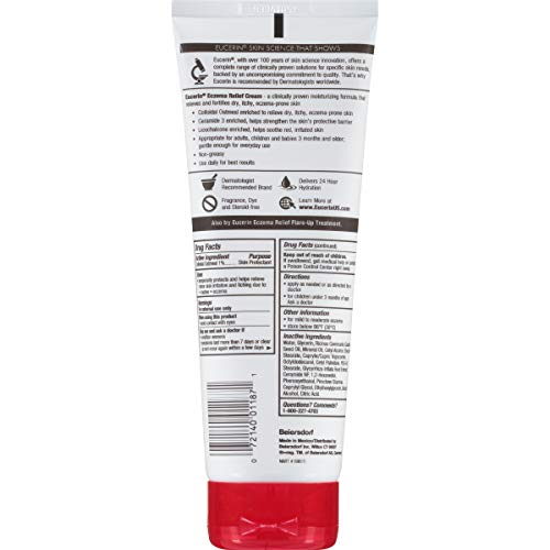 Buy now Eucerin Eczema Relief Cream, Full Body Lotion for Eczema-Prone Skin, Moisturizing Eczema Cream, Body Moisturizer, Multi-Pack, 8 oz. Tube (Pack of 3) at indiglob india