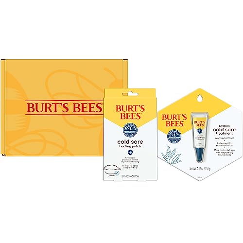 Buy now Burt's Bees Cold Sore Treatment Bundle with Burtâ€™s Bees Healing Patches and Burtâ€™s Bees Cold Sore Treatment with Rhubarb and Sage, Protects, Heals and Relieves Symptoms at indiglob india