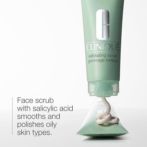 Buy now Clinique Exfoliating Face Scrub With Salicylic Acid For Oily Skin Types | Refreshing + Refining, 3.4 Fl Oz at indiglob india