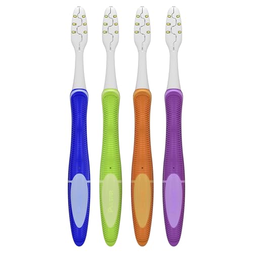 Buy now Oral-B Toothbrush, Vibrating Plaque Remover Pulsar, Vibrating Battery Toothbrush, Soft, 4 Count at indiglob india