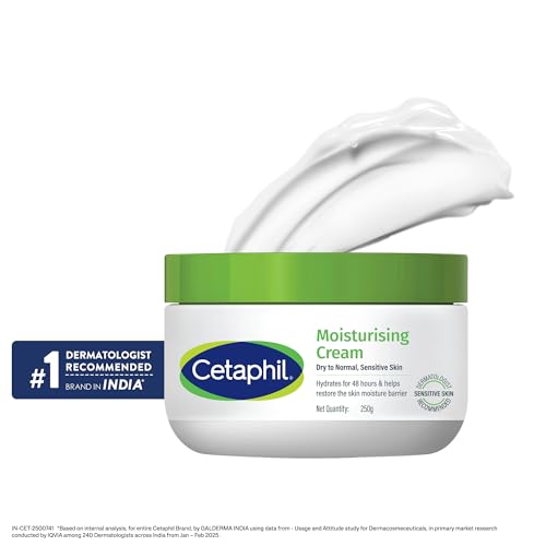 Buy now Cetaphil Face & Body Moisturizer, Hydrating Moisturizing Cream for Dry to Very Dry, Sensitive Skin, NEW 8.8 oz, Fragrance Free, Non-Comedogenic, Non-Greasy (Packaging May Vary) at indiglob india