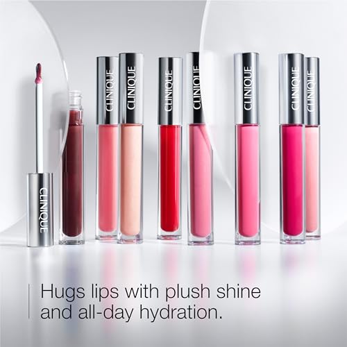 Buy now Clinique Pop Plush Creamy Lip Gloss With Hyaluronic Acid + Blend of Avocado, Aloe + Shea Butter | Hydrating + High Shine, Airkiss Pop, 0.11 Fl Oz at indiglob india