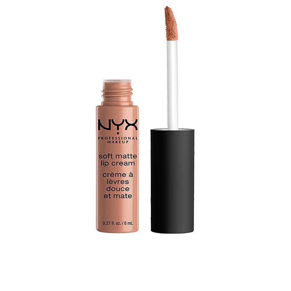 Buy now NYX PROFESSIONAL MAKEUP Soft Matte Lip Cream, Lightweight Liquid Lipstick - Milan (Dark Pink-Brown) London 0.27 Fl Oz (Pack of 1) at indiglob india